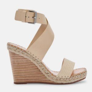 Dolce Vita NEZZA WEDGES IN VANILLA LEATHER